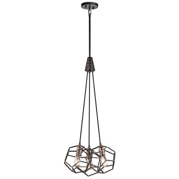 Kichler ROCKLYN KL-ROCKLYN3-RS Visilica 3x60W/E27