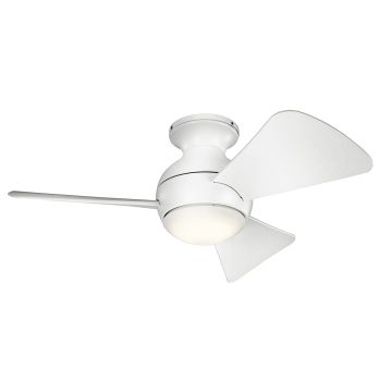 Kichler SOLA KLF-SOLA-34-WHT Ventilator 10W/LED 3000K 1116LM IP23