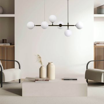 Light Prestige Alisa LP-005/6P BK/WH Visilica 6x40W/E14 IP20