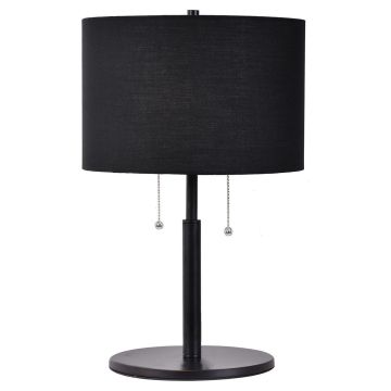 Light Prestige Fogo LP-0304/2T BK Stolna svjetiljka 2x15W/E27 IP20