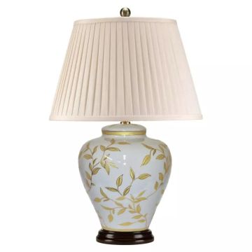 Elstead Lighting Leaves Brown Gold LEAVES-BR-GL-TL lampka stołowa 1x60W/E27  
