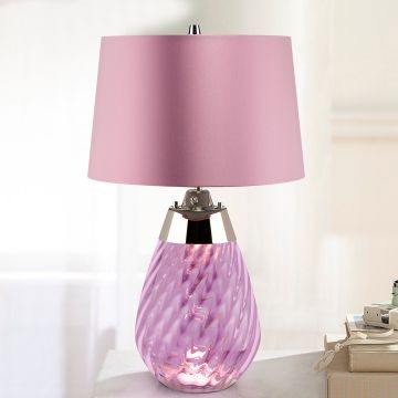 Elstead Lighting LENA SMALL LENA-TL-S-PLUM Stolna svjetiljka 1X7W/GU10+1x60W/E27