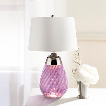 Elstead Lighting LENA SMALL LENA-TL-S-PLUM-OWSS Stolna svjetiljka 1X7W/GU10+1x60W/E27