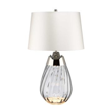 Elstead Lighting LENA SMALL LENA-TL-S-SMOKE-OWSS Stolna svjetiljka 1X7W/GU10+1x60W/E27