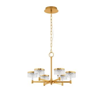 Luces Exclusivas MINEROS LE44585 Luster 6x38W/led 3000k IP20 2399lm