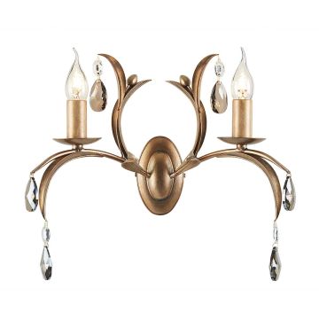 Elstead Lighting LILY LL2-ANT-BRZ Zidna svjetiljka 2x60W/E14
