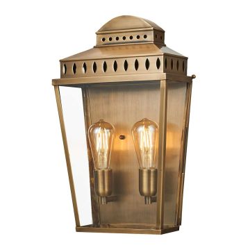 Elstead Lighting MANSION MANSION-HOUSE-L-BR Zidna svjetiljka 2x60W/E27 IP44