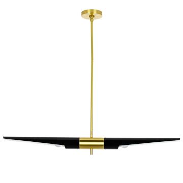 King Home APOLLO MD21419-2M.BLACK.GD Visilica 2x40W/E27 IP20