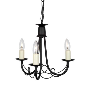 Elstead Lighting MINSTER MN3-BLACK Luster 3x60W/E14