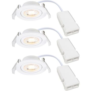 Nordlux Monolo 2510310101 Ugradbeno downlight svjetlo 3x4.8w/led 3000k 450lm ip20