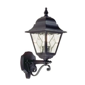 Elstead Lighting NORFOLK NR1-BLK Zidna svjetiljka 1x60W/E27 IP43