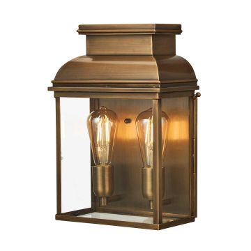 Elstead Lighting OLD BAILEY OLD-BAILEY-L-BR Zidna svjetiljka 2x60W/E27 IP44