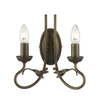 Elstead Lighting OLIVIA OV2-BLK-GOLD Zidna svjetiljka 2x60W/E14