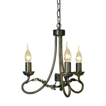 Elstead Lighting OLIVIA OV3-BLK-GOLD Luster 3x60W/E14