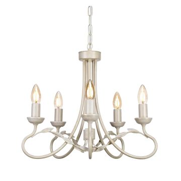 Elstead Lighting OLIVIA OV5-IVORY-GOLD Luster 5x60W/E14