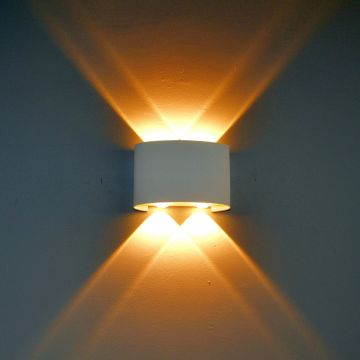 Italux Ortelo OWL-6650-2-WH-3K Zidna svjetiljka 4x4W/LED 3000K 336lm IP54