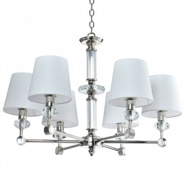 Cosmolight DOHA P06285 WH NI Luster 6x40W/E14 IP20