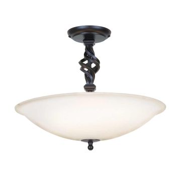 Elstead Lighting PEMBROKE PB-SF-A-BLACK Stropna svjetiljka 3x60W/E14