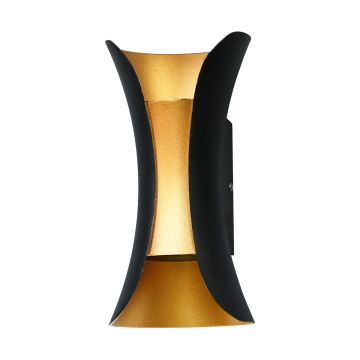 Italux DANTE PL-356-M BK+GD Zidna svjetiljka 10W/LED 4000K 580LM IP54