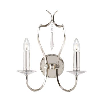 Elstead Lighting PIMLICO PM2-PN Zidna svjetiljka 2x60W/E14
