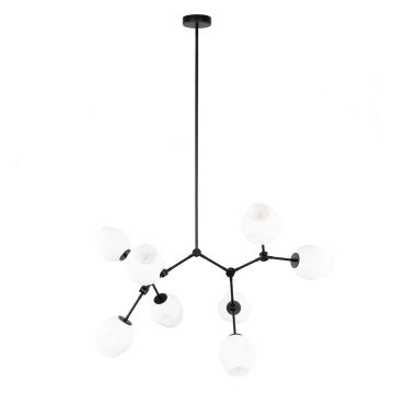 Italux Ferral PND-75075-8-BK-WG Stropna svjetiljka 8x40W/E27 IP20