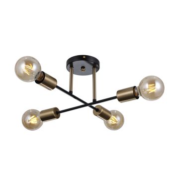 Italux FORMIO PND-4052-4-BL-HBR Stropna svjetiljka 4x40W/E27 IP20