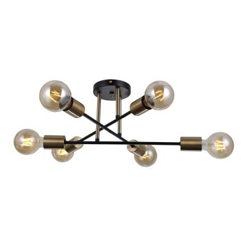 Italux FORMIO PND-4052-6-BL-HBR Stropna svjetiljka 6x40W/E27 IP20