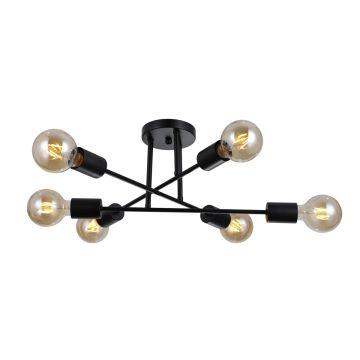 Italux FORMIO PND-4052-6-BL Stropna svjetiljka 6x40W/E27 IP20