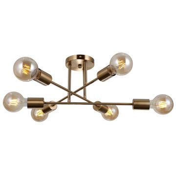 Italux FORMIO PND-4052-6-HBR Stropna svjetiljka 6x40W/E27 IP20