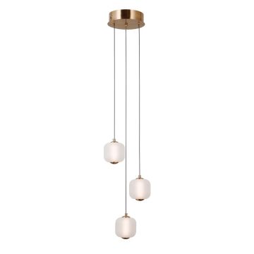 Italux Ganti PND-34362-3-HBR-OPAL Visilica 3x8W/LED 3000K 865lm IP20