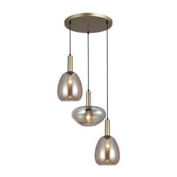 Italux Gater PND-23541-3-GD-CH Visilica 3x40W/E27 IP20