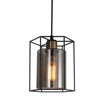 Italux KALULA PND-78901-1-BK+SG Visilica 1x40W/E27 IP20