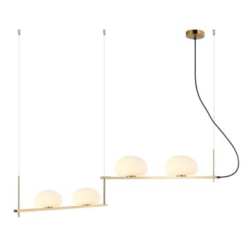 Italux KERNIO PND-357784-BRO+W Visilica 4x25W/G9 IP20
