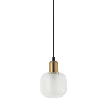 Italux LAMEZIA PND-67594-1-BRO+CL Visilica 1x40W/E27 IP20