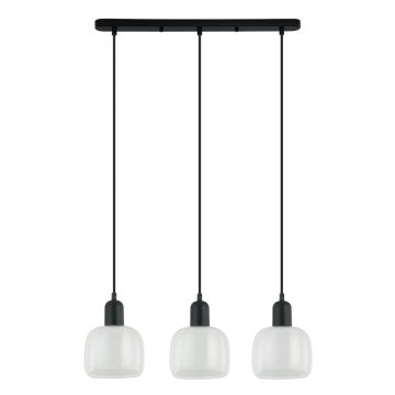 Italux LAMEZIA PND-67594-3-BK+CL Visilica 3x40W/E27 IP20