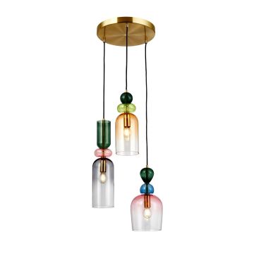 Italux Manso PND-37462-3A-MC-GD Visilica 3x40W/E14 IP20