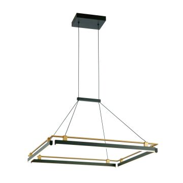 Italux Merlot PND-54638S-44W-3K-BK-GD Visilica 1x44W/LED 3000K 1460lm IP20