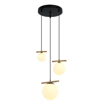 Italux MERSETA PND-463323A-BRO+W Visilica 2xE14 40W|1xG9 25W IP20