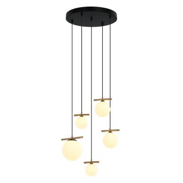 Italux MERSETA PND-463325A-BRO+W Visilica 3xE14 40W|2xG9 25W IP20