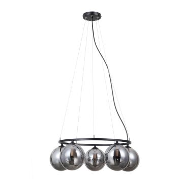 Italux Molite PND-1098-5R-BK Visilica 5x5W/G9 IP20