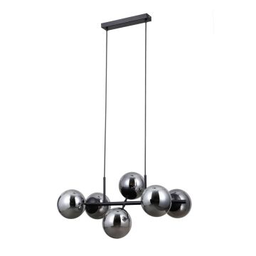 Italux Molite PND-1098-6-BK Visilica 6x40W/E14 IP20