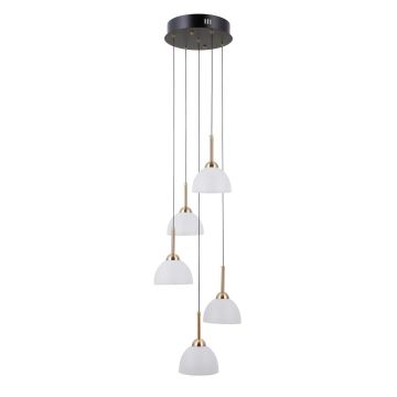Italux Montiela PND-34374-5-BK Visilica 5x25W/LED 3000K 1286lm IP20