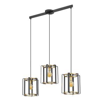 Italux PRIMERO PND-44003-3-BK-GD Visilica 3x60W/E27 IP20