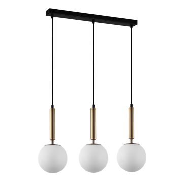 Italux RAVENA PND-2324-3L GD+OPA Visilica 3x10W/E27 IP20