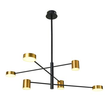Italux REMDAL PND-16374-6-BK-GD-4K Visilica 36W/LED 4000K 2700LM IP20