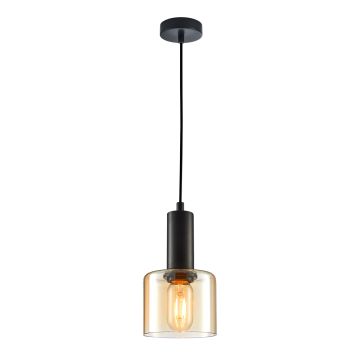 Italux SANTIA PND-65342-1-BK+AMB Visilica 1x40W/E27 IP20