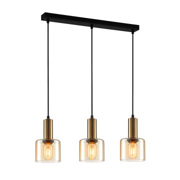 Italux SANTIA PND-65342-3-BRO+AMB Visilica 3x40W/E27 IP20