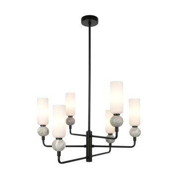 Italux Santos PND-95331-6-BK Stropna svjetiljka 6x40W/G9 IP20