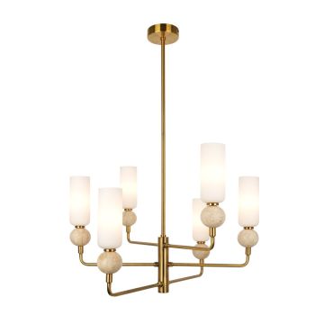 Italux Santos PND-95331-6-BRSS Stropna svjetiljka 6x40W/G9 IP20