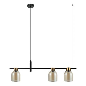 Italux SERVIO PND-66892-3-BK-AMB Visilica 3x40W/E14 IP20